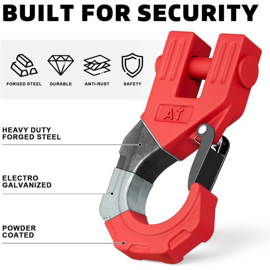 Carlig cablu troliu heavy-duty 3/8" – 45.000 Lbs / 20.000 kg