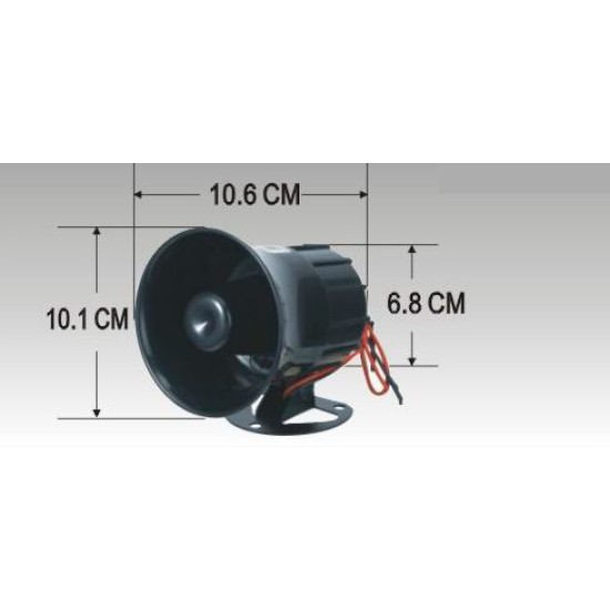 Sirena difuzor alarma 12v 