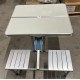 Set pliabil pentru camping cu masa si 4 scaune din aluminiu 