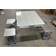 Set pliabil pentru camping cu masa si 4 scaune din aluminiu 