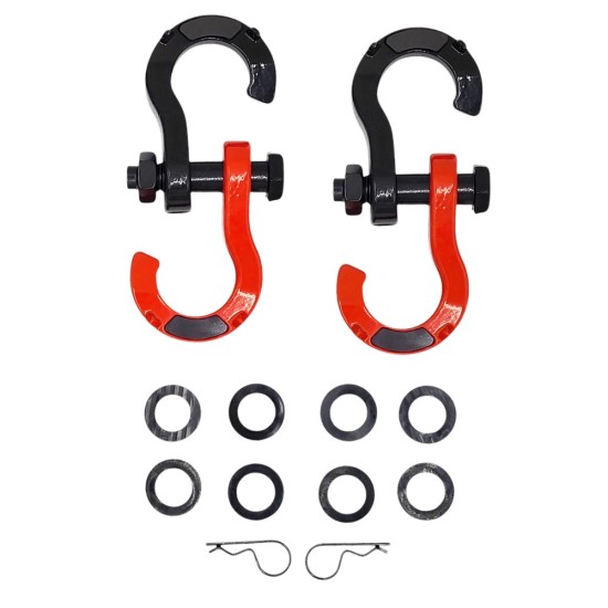 Set 2 Ocheți 3/4 - 8 Tone cu Prindere Rapidă și Magnet – Accesorii Remorcare din Oțel Durabil