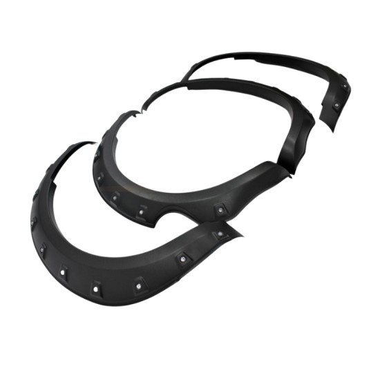 Overfendere aparatori de noroi NISSAN NAVARA D40 4 usi /frontier 2005-2012 cu suruburi decorative din inox