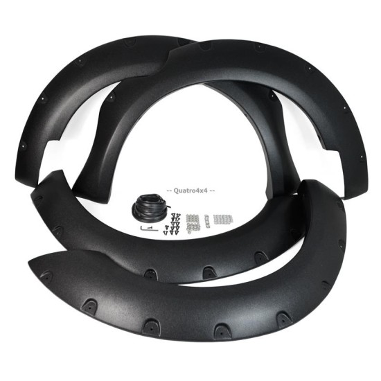 Overfendere aparatori de noroi NISSAN NAVARA D40 4 usi /frontier 2005-2012 cu suruburi decorative din inox