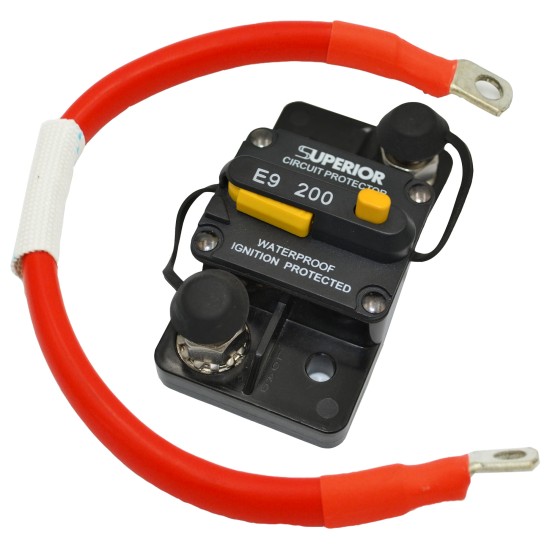 Siguranță automată 120A pentru troliu auto – protecție suprasarcină 12–48V