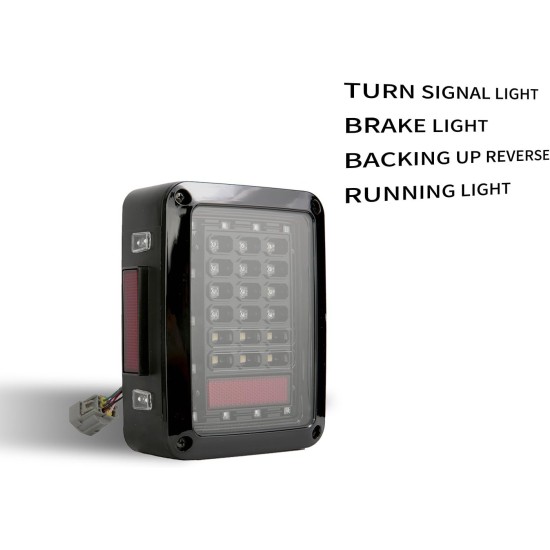 Stopuri spate full led Jeep Wrangler JK 2007-2018