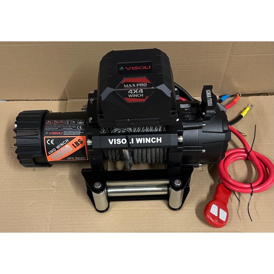 Troliu auto electric Visoli 10000lbs/4536kg cu sufa de otel 12v 